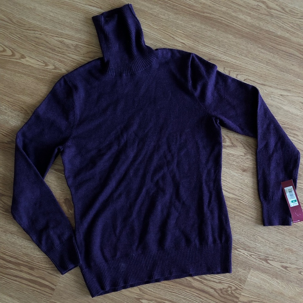 Merona Sweater purple Knit Blend Turtleneck Pullover Size Small size NEW